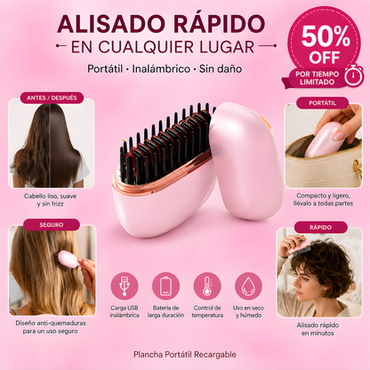 Mini Plancha Portátil Inalámbrica Pro